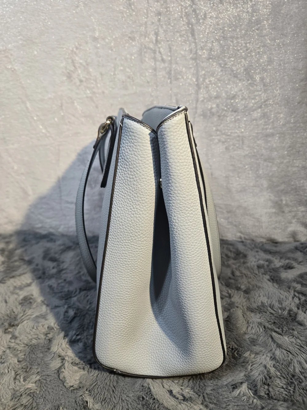Nanette Lepore Light Powder Blue Pebbled Tote